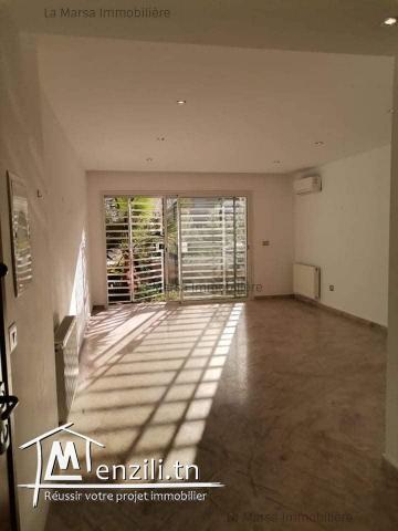 A Louer rdc s2 avec jardin à 5min de Carrefour, La Marsa