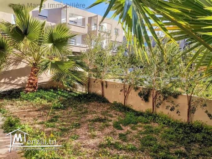 A Louer rdc s2 avec jardin à 5min de Carrefour, La Marsa