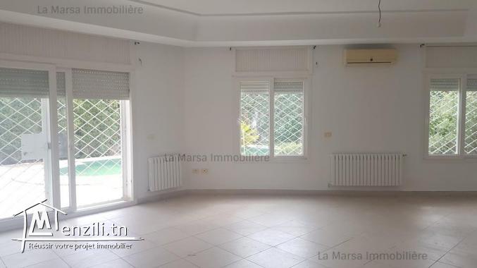 A Louer villa s5 avec piscine et jardin à Marsa Nassim