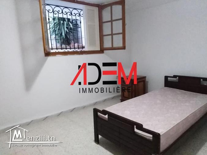 Rez de jardin S2 meublé à Sahloul