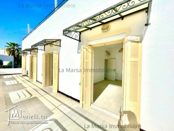 A Louer villa s5 avec piscine et jardin à Carthage