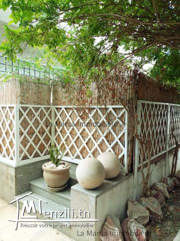 A Louer appartement s1 meublé avec jardin à Ain Zaghouan