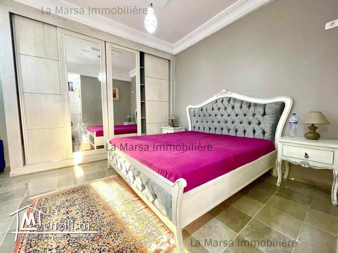 A Louer appartement s3 meublé à 2min du Lycée Cailloux, La Marsa