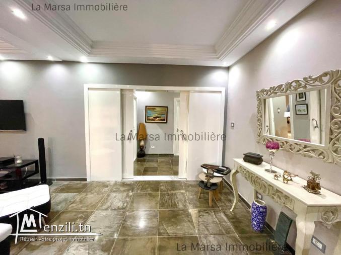 A Louer appartement s3 meublé à 2min du Lycée Cailloux, La Marsa