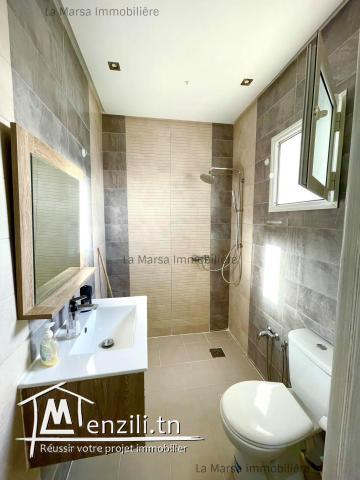 A Louer appartement s3 meublé à 2min du Lycée Cailloux, La Marsa