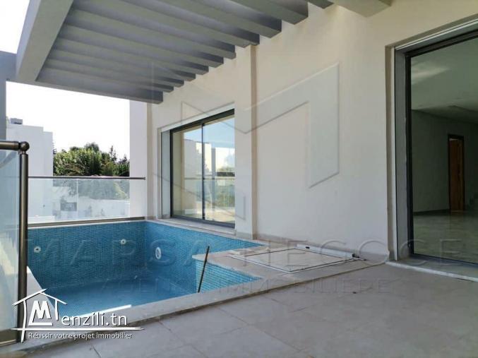 tres beau duplex gammarth foret