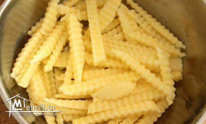 Pomme de terre frites epechee sous vide a vendre front commerce