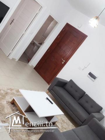 Magnifique appartement au bord de la plage à Hergla avec une place de parking en sous-sol