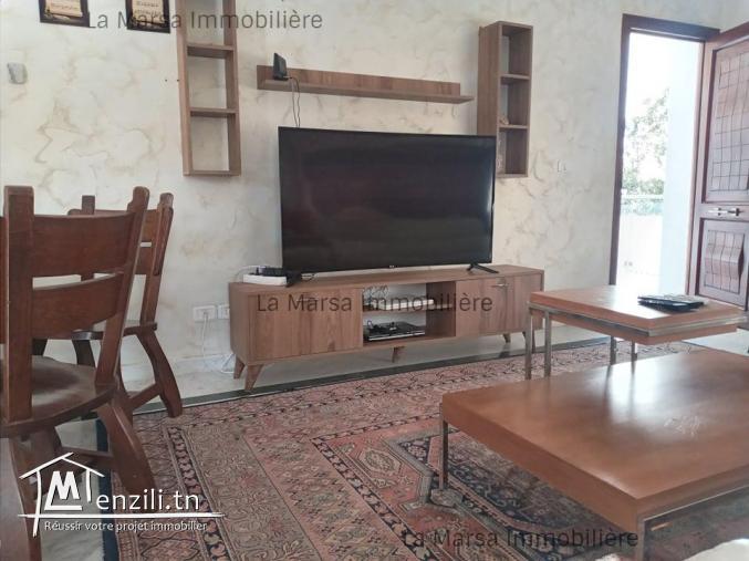 A Louer rdc s3 avec piscine aux Jardins de Carthage