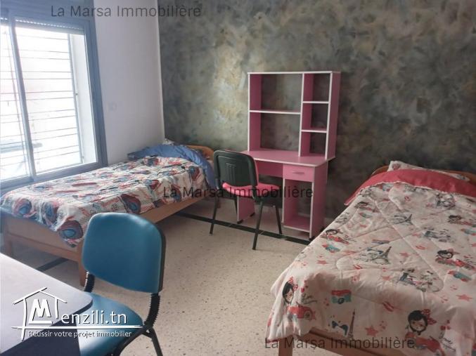 A Louer rdc s3 avec piscine aux Jardins de Carthage