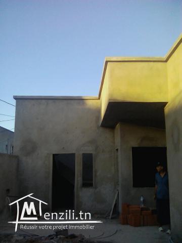 villa presque finie à lotissement AFH Morneg de Ben Arous