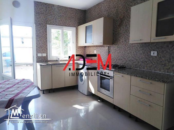 Spacieux RDC meublé avec jardin et garage