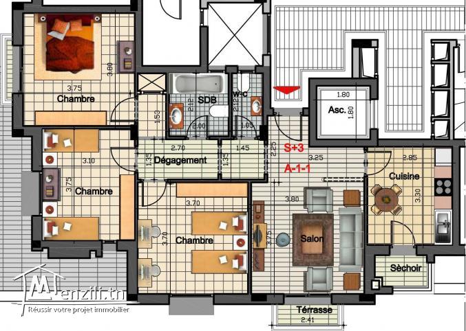 Appartements s+3 a vendre