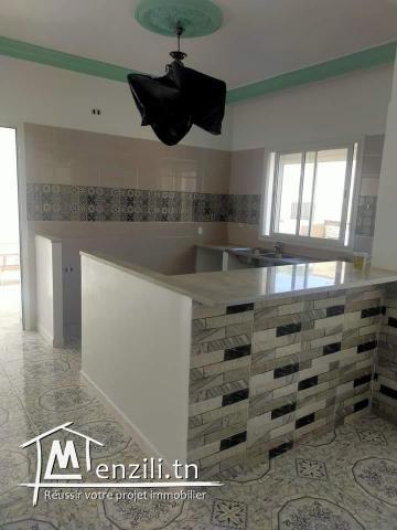 A louer appartement bien equipé à bizerte