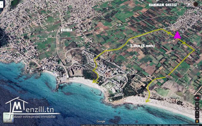 Deux lots à vendre, à 5 minutes de la plage Mansoura Kelibia