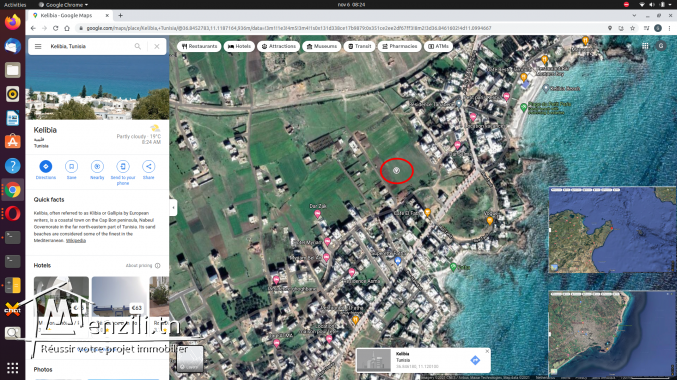 Terrain constructible 460m2, tout près des plages de Kelibia