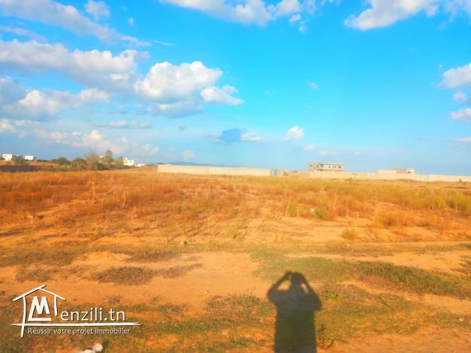 terrain habitable à Bouficha vue direct mer