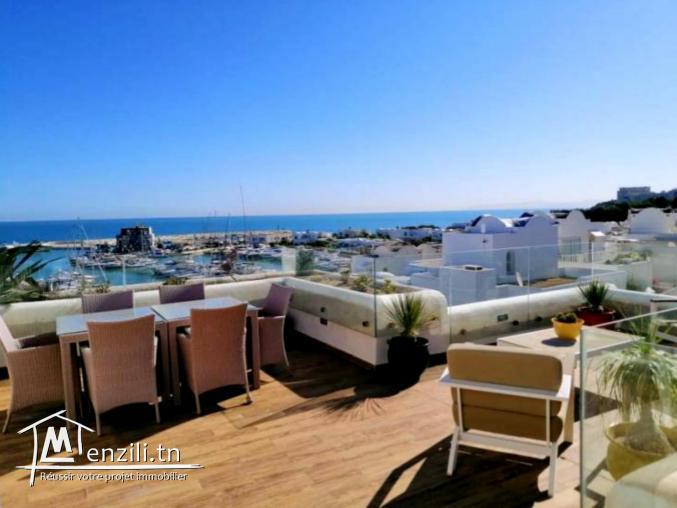 a vendre une luxueuse villa a Marina Gammarth