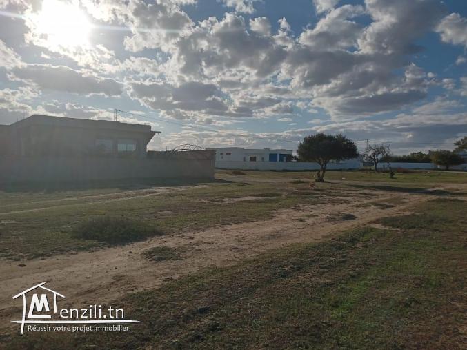 terrain à 300 mètre de la plage de bouficha