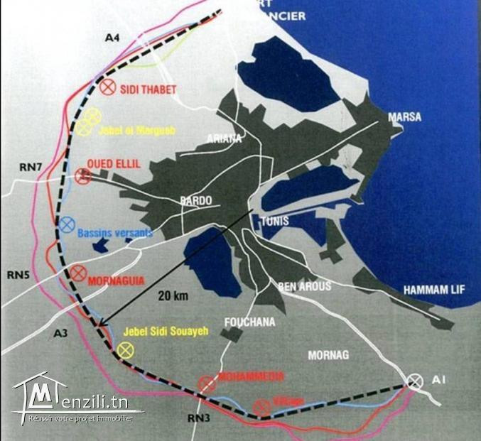 A vendre un terrain à Henchir Bou Hanech