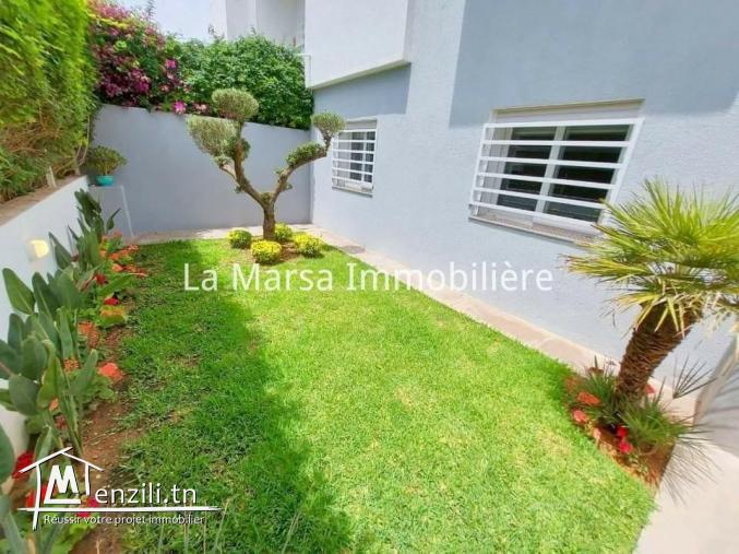 A Louer un duplex s4 avec jardin et piscine à La Marsa