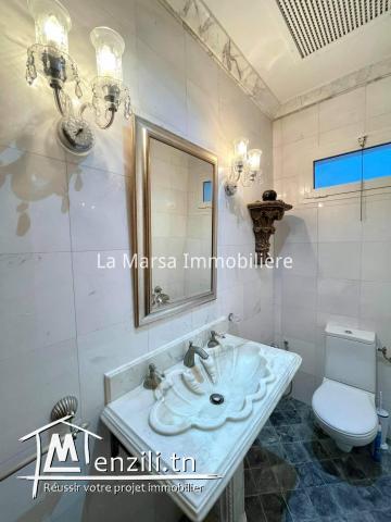 A Louer une villa s4 vue mer avec piscine et jardin à Sidi Bou Said