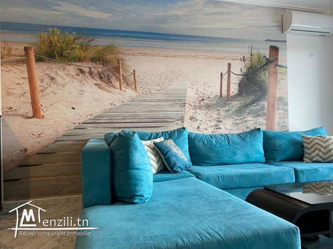 UN BEL APPARTEMENT S2 AVEC UNE VUE SUR MER A SOUSSE