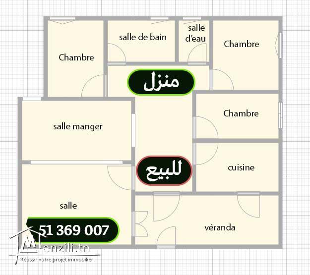 Maison 1er étage à 5 Km du center ville Tabarka