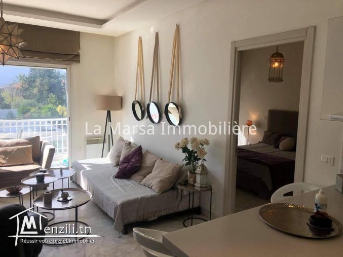 A Louer un appartement s1 meublé au cœur de La Marsa
