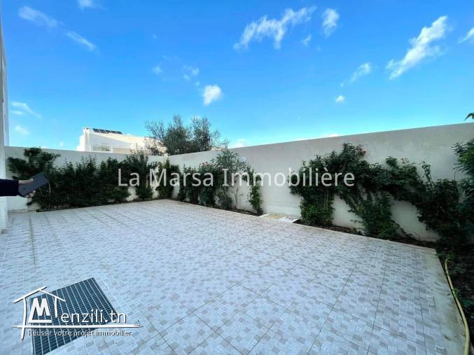 A Louer rdc s2 avec grande terrasse, La Marsa