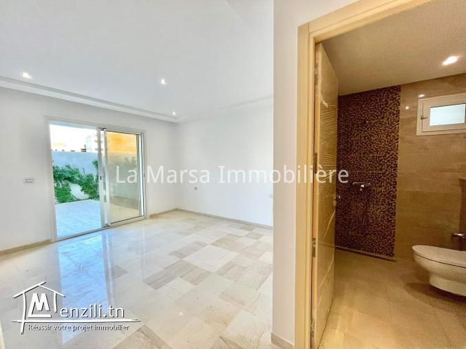A Louer rdc s2 avec grande terrasse, La Marsa