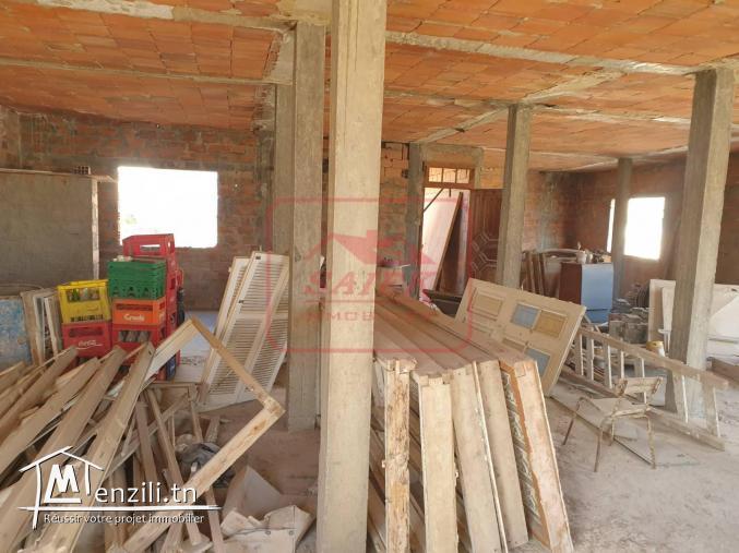 Etage de villa en cours de construction