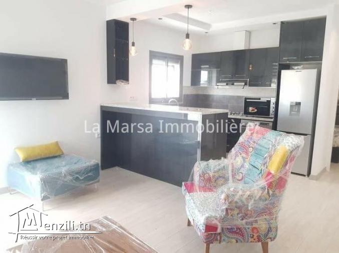 Un appartement s1 meublé offrant une belle vue, Sidi Daoued