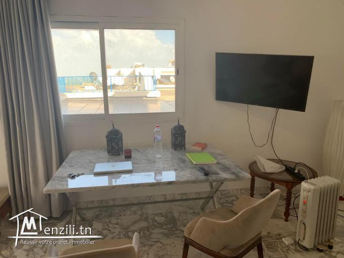 Appartement avec une vue epoustouflante sur la Mer situé à Gammarth.