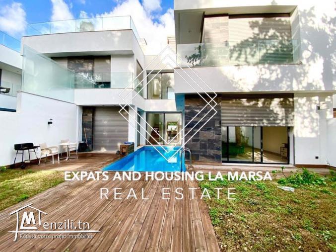 A louer Villa Vue sur la marsa Cube