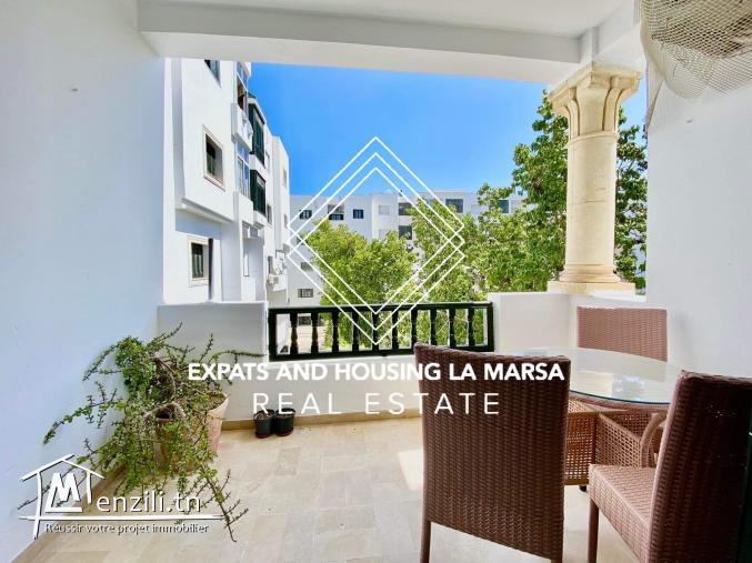 A Louer appartement S+2 Marsa Plage