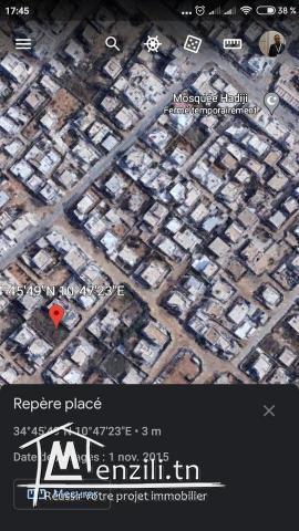 للبيع قطعة أرض بيضاء و مسيجة