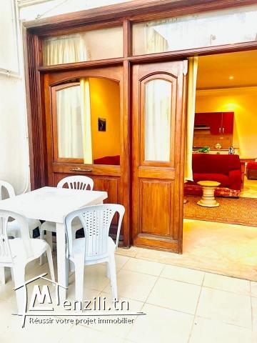 S+1 de 80m² richement meublé à Ennasr 2