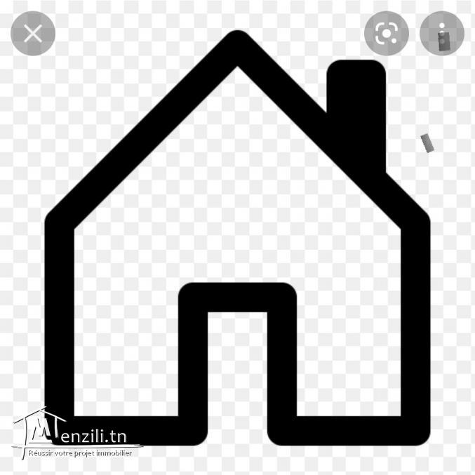 Terrain à vendre de 250m2 contenant une maison de 110m2 situé à Ain Zaghouan Nord