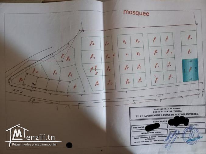 Terrain Tebourba 303 m^2