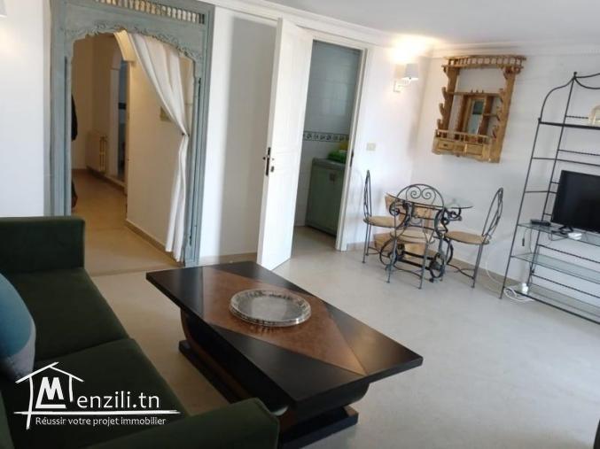 un studio S1 meublé pied dans l'eau à la marsa