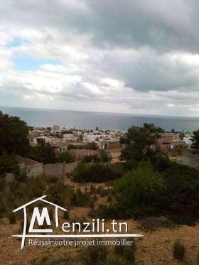 un terrain situé a corniche la route panoramique bizerte