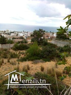 un terrain situé a corniche la route panoramique bizerte
