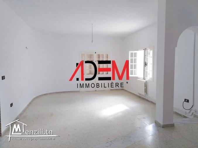 RDC de villa avec jardin et garage à Kantaoui