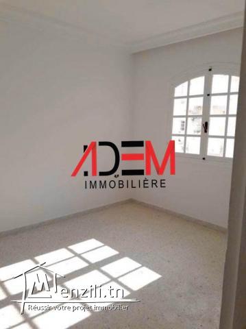 Etage de villa S2 bien situé à Khzema ouest