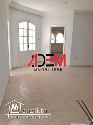 Etage de villa S2 bien situé à Khzema ouest