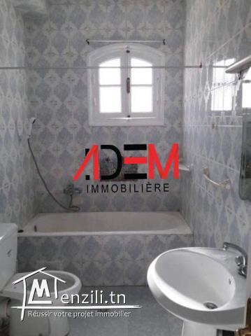 Etage de villa S2 bien situé à Khzema ouest