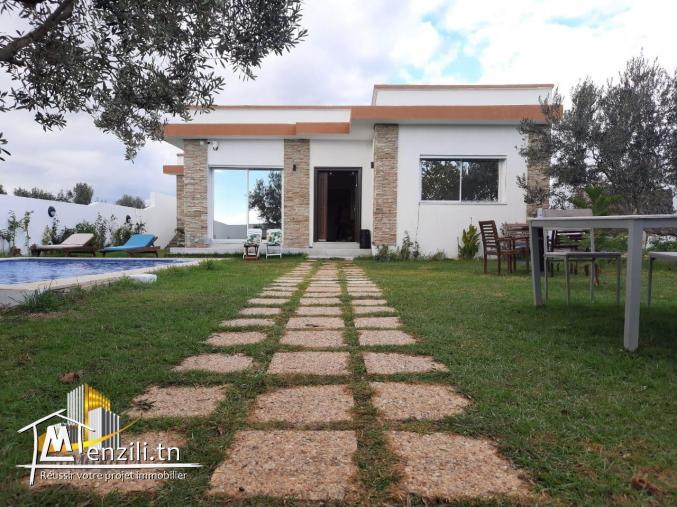une charmante villa neuve de Haut standing située à la campagne de Hammamet