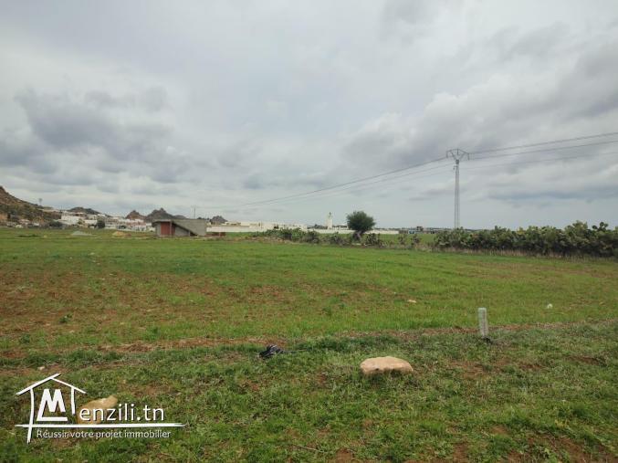 Terrain bâtissable avec vue imprenable sur colline El Monchar