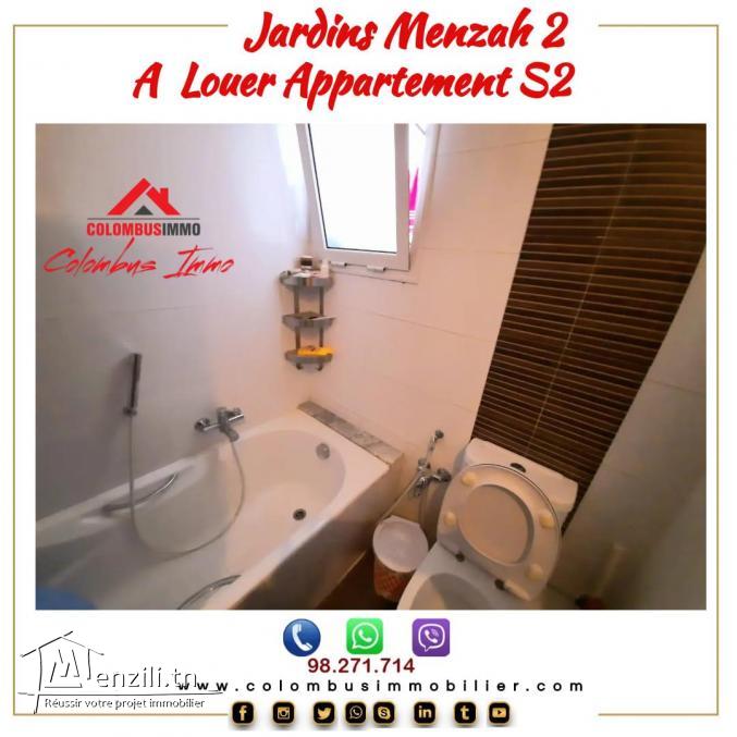 Appartement S2 à Jardin d'el Menzah2